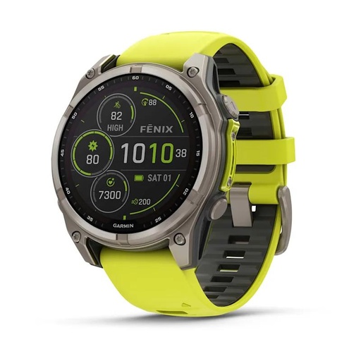 [010-02906-21] SMARTWATCH FENIX 8 SAPP. SOLAR/YELLOW 010-02906-21 GARMIN