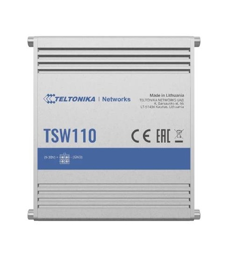 [TSW110] TELTONIKA TSW110000000 Switch type Unmanaged Switch layer L2 5xRJ-45 ports RJ-45 Ports Type Gigabit Ethernet (10/100/100