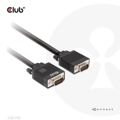 [CAC-1710] CABLE VGA TO VGA 10M/M/M CAC-1710 CLUB3D