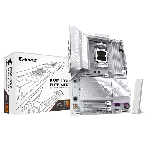 [B850 A ELITE WF7 ICE 1.1] GIGABYTE AMD B850 SAM5 ATX Memory DDR5 B850AELITEWF7ICE1.1