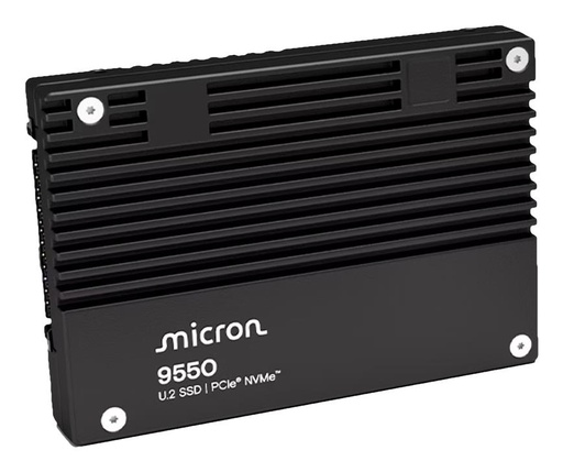 [MTFDLAL12T8THB-1BK1DABYYR] MICRON SSD series 9550 MAX 12.8TB NVMe NAND flash technology 3D TLC Write speed 10000 MBytes/sec Read speed 14000 MBytes