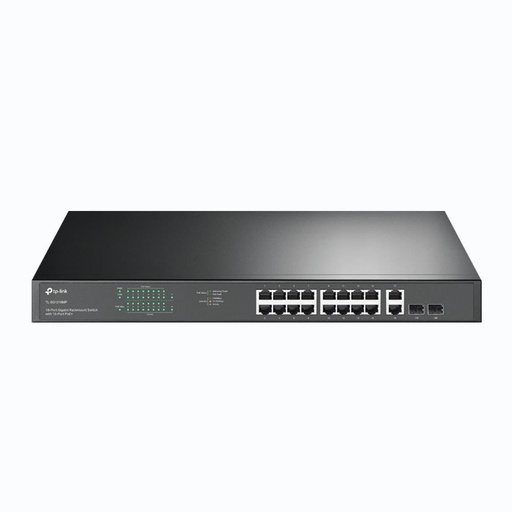 [TL-SG1218MP] TP-LINK TL-SG1218MP Desktop/pedestal Rack 16x10Base-T / 100Base-TX / 1000Base-T PoE+ ports 16 250 Watts TL-SG1218MP