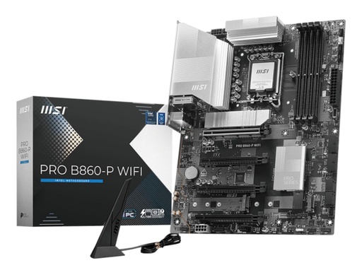 [PRO B860-P WIFI] MSI Intel B860 Express LGA1851 ATX Memory DDR5 Memory slots 4 2xPCI-Express 4.0 1x 1xPCI-Express 4.0 4x 1xPCI-Express 5.