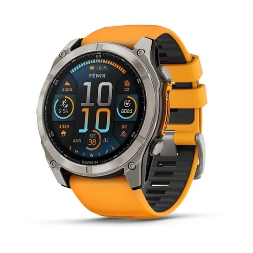 [010-02905-11] SMARTWATCH FENIX 8 SAPPHIRE/ORANGE 010-02905-11 GARMIN