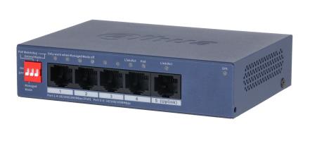 [CS4005-4GT-36] DAHUA CS4005-4GT-36 Switch type Managed Switch layer L2 Form factor Desktop/Wall-Mounting 5xRJ-45 ports RJ-45 Ports Type