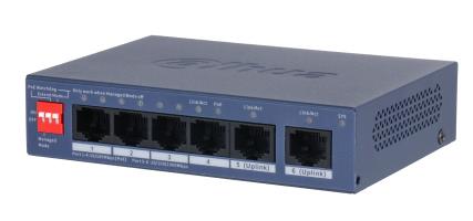 [CS4006-4ET2GT-36] DAHUA CS4006-4ET2GT-36 Switch type Managed Switch layer L2 Form factor Desktop/Wall-Mounting 6xRJ-45 ports RJ-45 Ports T