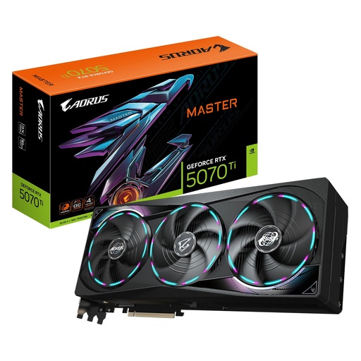 [GV-N507TAORUS M-16GD] GIGABYTE NVIDIA GeForce RTX 5070 Ti 16 GB GDDR7 256 bit PCIE 5.0 16x GPU 2670 MHz Dual Slot Fansink 1xHDMI 3xDisplayPort
