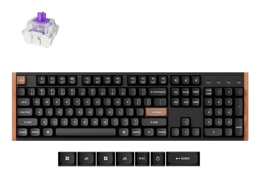 [K10H-F1] KEYBOARD WRL K10 HE SPECIAL ED/BLACK K10H-F1 KEYCHRON