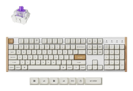 [K10H-Q1] KEYBOARD WRL K10 HE SPECIAL ED/WHITE K10H-Q1 KEYCHRON