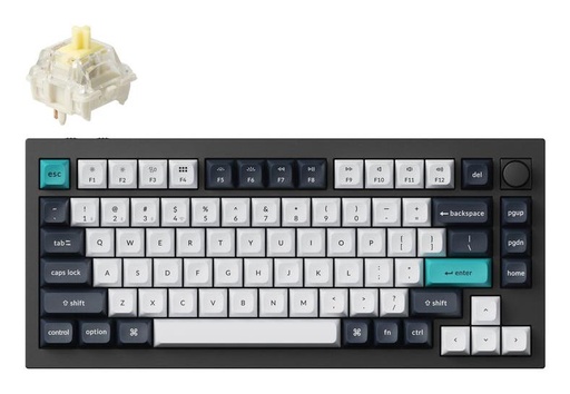 [Q1M-M4] KEYBOARD WRL Q1 MAX RGB/CARBON BLACK Q1M-M4 KEYCHRON