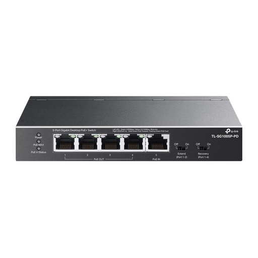 [TL-SG1005P-PD] TP-LINK TL-SG1005P-PD Desktop/pedestal 5x10Base-T / 100Base-TX / 1000Base-T PoE+ ports 5 TL-SG1005P-PD