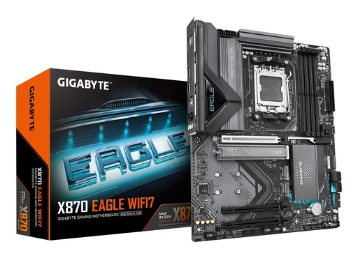 [X870 EAGLE WIFI7 1.1] GIGABYTE AMD X870 SAM5 ATX Memory DDR5 Memory slots 4 2xPCI-Express 3.0 1x 1xPCI-Express 5.0 16x 3xM.2 1xHDMI 4xUSB 2.0 