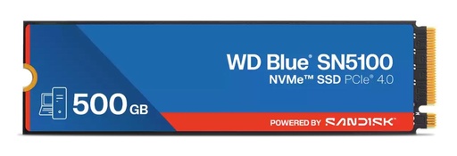 [WDS500G5B0E-00CPE0] SANDISK 300xTBW rating MTBF 1750000 h Read speed 6600 MB/s Write speed 5600 MB/s NVMe Yes PCI Express 4.0 M.2 500 GB POW