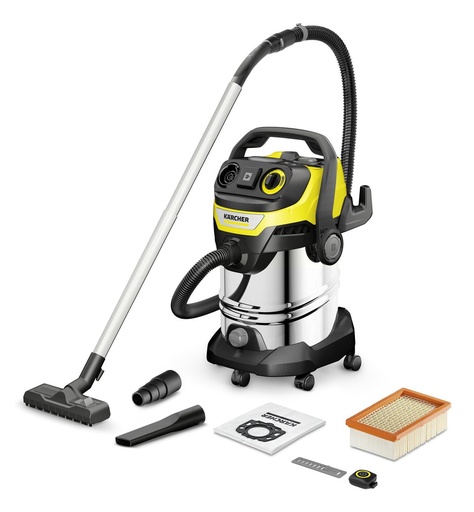 [1.628-385.0] KARCHER Suction power 315 AW Dust capacity 30 L Drum vacuum Cleaning type Dry&wet Dust container Bagless Colour Black/Ye