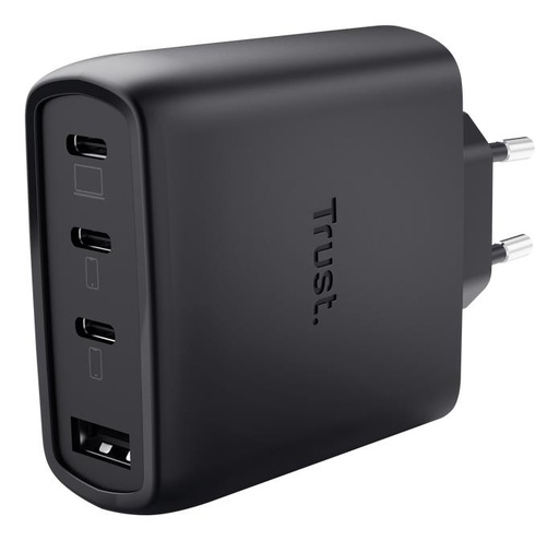 [26067] MOBILE CHARGER WALL MAXO 65W/4-PORT GAN BLACK 26067 TRUST