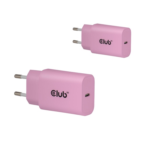 [CAC-3021] MOBILE CHARGER WALL USB-C/2PACK 30W PINK CAC-3021 CLUB3D