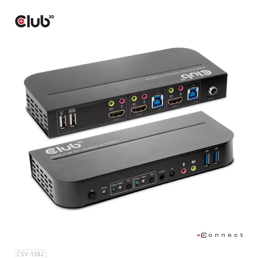 [CSV-1382] VIDEO SWITCH KVM HDMI 2PORT/CSV-1382 CLUB3D