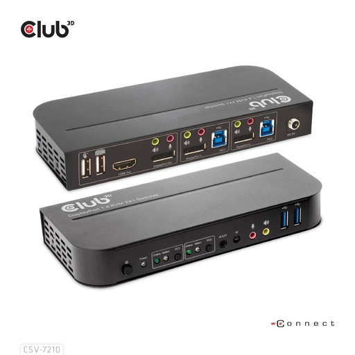 [CSV-7210] VIDEO SWITCH KVM DP/HDMI/CSV-7210 CLUB3D