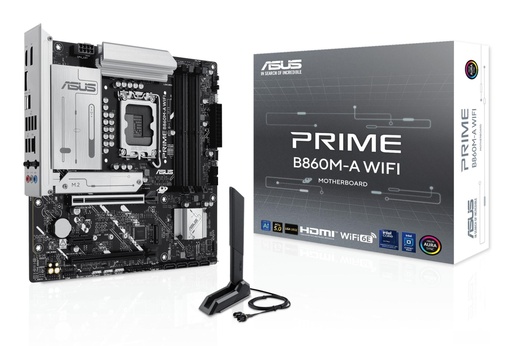 [PRIME B860M-A WIFI] ASUS Intel B860 Express LGA1851 Micro-ATX Memory DDR5 Memory slots 4 1xPCI-Express 4.0 1x 1xPCI-Express 4.0 16x 1xPCI-Ex