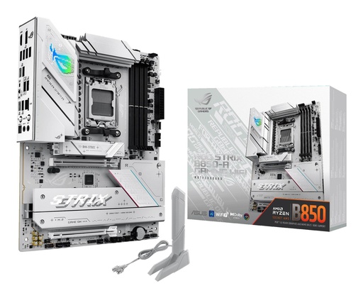 [ROG STRIX B850-A GAMING WIFI] ASUS AMD B850 SAM5 ATX Memory DDR5 Memory slots 4 1xPCI-Express 4.0 16x 1xPCI-Express 5.0 16x 4xM.2 1xHDMI 1xDisplayPort