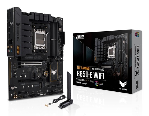 [TUFGAMINGB650-EWIFI] ASUS AMD B650 SAM5 ATX Memory DDR5 Memory slots 4 1xPCI-Express 3.0 1x 2xPCI-Express 3.0 16x 1xPCI-Express 4.0 16x 3xM.2