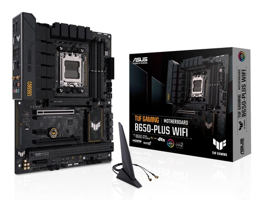 [TUFGAMINGB650-PLUSWIFI] ASUS AMD B650 SAM5 ATX Memory DDR5 Memory slots 4 2xPCI-Express 4.0 1x 2xPCI-Express 4.0 16x 3xM.2 1xHDMI 1xDisplayPort 