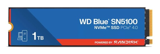 [WDS100T5B0E-00CPE0] SANDISK 600xTBW rating MTBF 1750000 h Read speed 7100 MB/s Write speed 6700 MB/s NVMe Yes PCI Express 4.0 M.2 1000 GB PO