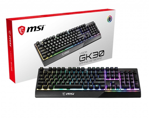 [VIGORGK30US] KEYBOARD GAMING BLACK ENG/VIGOR GK30 US MSI