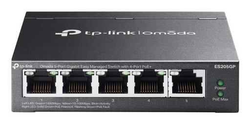 [ES205G] TP-LINK ES205G Switch type Managed 5xRJ-45 ports RJ-45 Ports Type Gigabit Ethernet (10/100/1000) ES205G