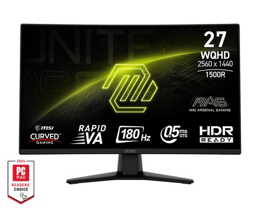 [MAG 274CQF] MSI 27 " 2560 x 1440 pixels Wide Quad HD Native aspect ratio 16:9 Curved MAG274CQF