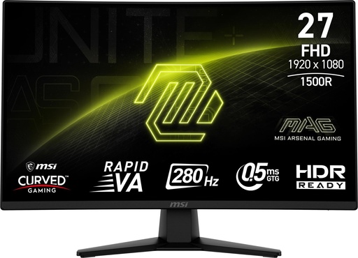 [MAG 274CXF] MSI 27 " 1920 x 1080 pixels Full HD Native aspect ratio 16:9 Curved MAG274CXF