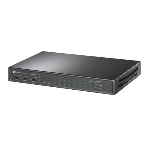 [TL-SL1311P] TP-LINK Desktop/pedestal 8x10Base-T / 100Base-TX 1xSFP 2xRJ45 PoE+ ports 8 65 Watts TL-SL1311P