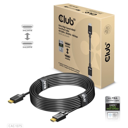 [CAC-1375] CABLE HDMI TO HDMI 5M/M/M CAC-1375 CLUB3D