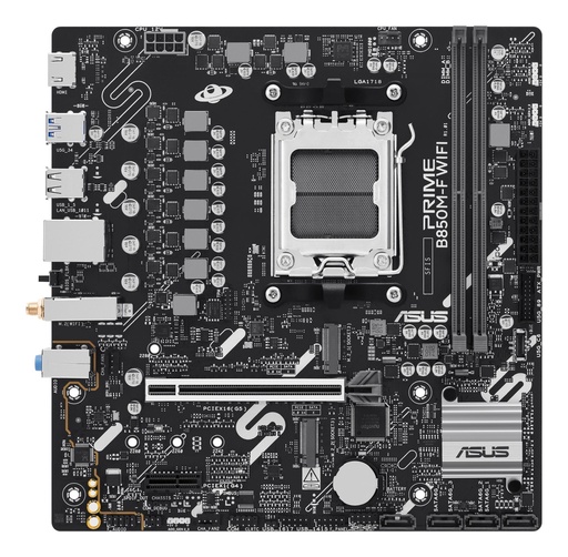 [PRIME B850M-F WIFI] ASUS AMD B850 Socket AM5 micro ATX RAM DDR5-SDRAM 2xSlots Wi-Fi Yes Bluetooth Yes 2xNumber of M.2 (M) slots PRIMEB850M-F