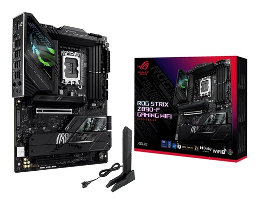 [ROG STRIX Z890-F GAMING WIFI] ASUS Intel Z890 LGA1851 ATX Memory DDR5 Memory slots 4 1xPCI-Express 4.0 16x 1xPCI-Express 5.0 16x 5xM.2 1xHDMI 1xDispla