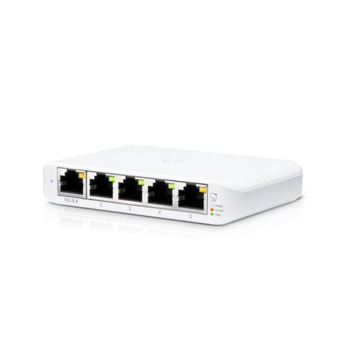 [USW-FLEX-MINI] UBIQUITI USW-Flex-Mini 5x10Base-T / 100Base-TX / 1000Base-T 1xRJ45 1 PoE ports 1 USW-FLEX-MINI