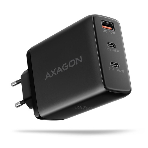 [ACU-DPQ100] MOBILE CHARGER WALL USB 100W/GAN 3PORT ACU-DPQ100 AXAGON