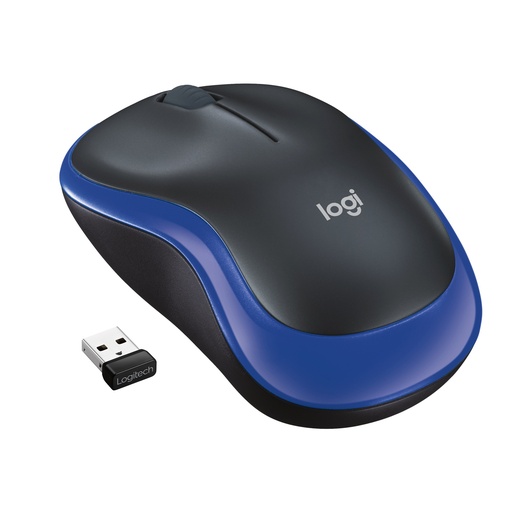 [910-002239] LOGITECH M185 cordless Notebook Mouse USB black blue