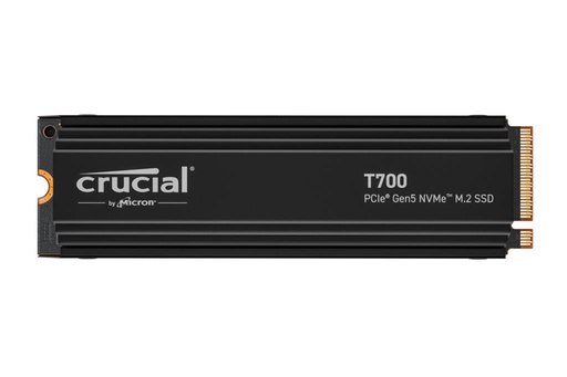 [CT4000T700SSD5] CRUCIAL T700 4TB M.2 PCIe Gen5 NVMe TLC Write speed 11800 MBytes/sec Read speed 12400 MBytes/sec TBW 2400 TB CT4000T700S
