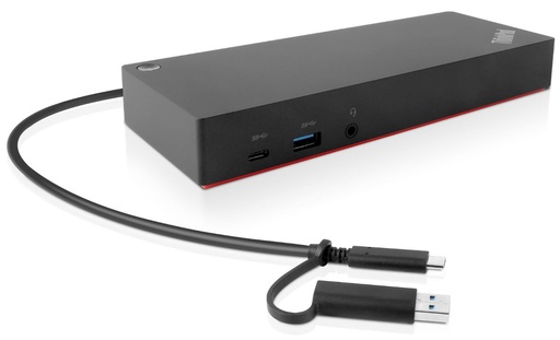 [40AF0135EU] ThinkPad Hybrid USB A/C Dock 2xDisplayPort, 2xHDMI, 2x3840x2160-60Hz, 1Gbit LAN, 1xUSB-C Front 5xUSB-A 2xUSB2.0 3xUSB3.0 (EU)