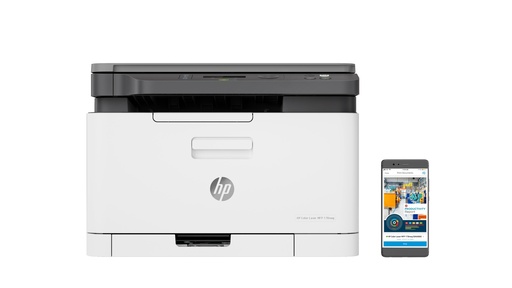 [4ZB96A#B19] HP Color LaserJet 178nw AIO All-in-One Printer - A4 Color Laser, Print/Copy/Scan, LAN, WiFi, 18ppm, 100-500 pages per month (replaces M183fw)