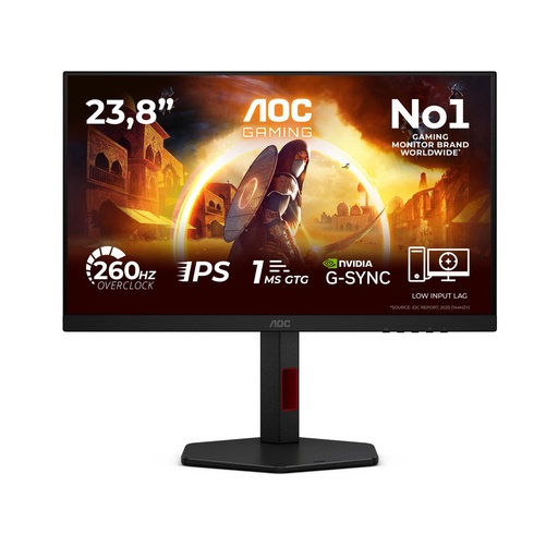[24G4ZR] AOC 23.8 " 1920 x 1080 pixels Full HD Native aspect ratio 16:9 LED Flat 24G4ZR