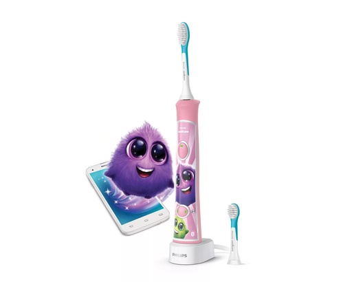 [HX6352/42] Philips Sonicare For Kids Sonic electric toothbrush HX6352/42 Built-in Bluetooth® Coaching App 2 brush heads & 10 stickers 2 modes