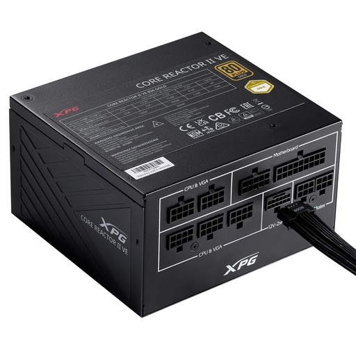 [COREREACTORIIVE850G-BKCEU] ADATA XPG CORE REACTOR II VE 850 Watts Efficiency 80 PLUS GOLD COREREACTORIIVE850G-BKCEU