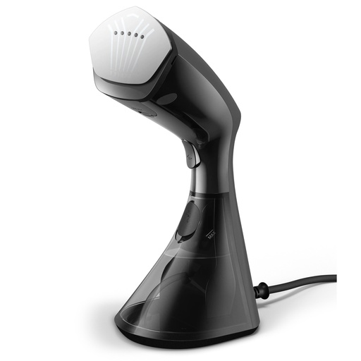 [GC800/80] Philips 8000 Series Handheld Steamer with brush GC800/80 1600W, 230ml water tank, heated plate,  2-in-1 vertical and horizontal steaming function, Anti Calc Technology, Black and Silver