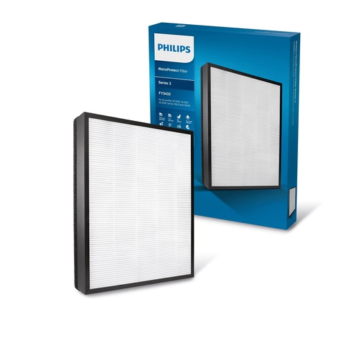 [FY3433/10] Philips NanoProtect HEPA filter FY3433/10 Captures 99.97% of particles