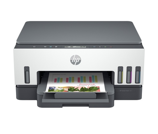 [6UU46A#670] HP Smart Tank 720 AIO All-in-One Printer - A4 Color Ink, Print/Copy/Scan, Auto-Duplex, WiFi, 15ppm, 400-800 pages per month