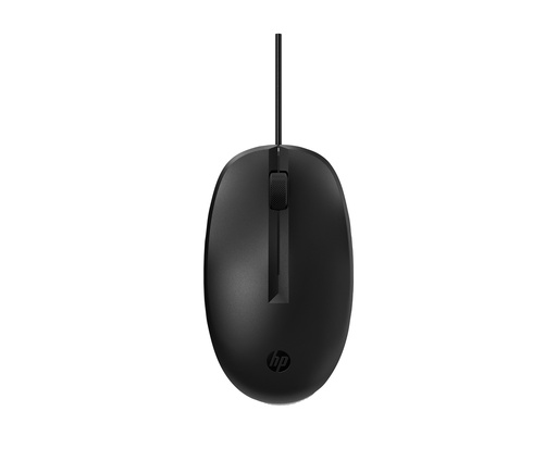 [265D9AA] HP 128 USB Wired Laser Mouse, Sanitizable - Black