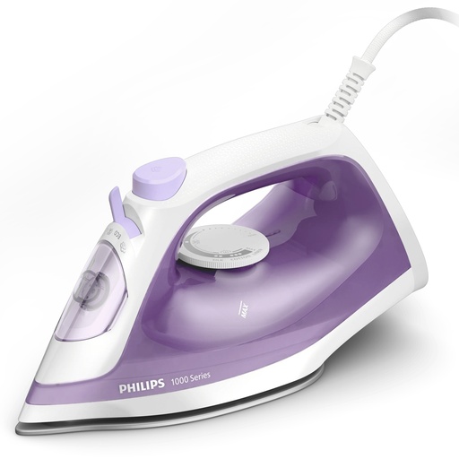 [DST1020/30] Philips 1000 Series Steam iron DST1020/30, 1800W, 20g/min continous steam, 90g steam boost, non-stick soleplate, 250ml water tank,