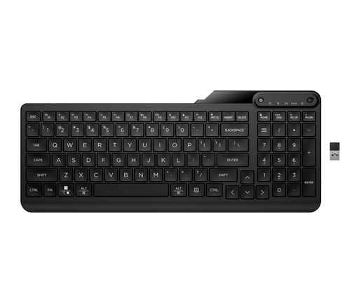 [7N7B9AA#ABB] HP 475 Wireless Silent Keyboard - Dual-Mode, Spill-resistant, Sanitizable, Programmable - Black - US ENG